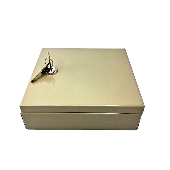 MMF Industries Slender Metal Cash Lock Box With Two Key New - Picture 5 of 6